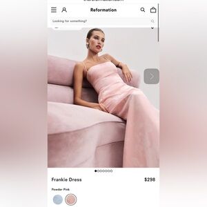 Elegant Pink Satin Evening Gown